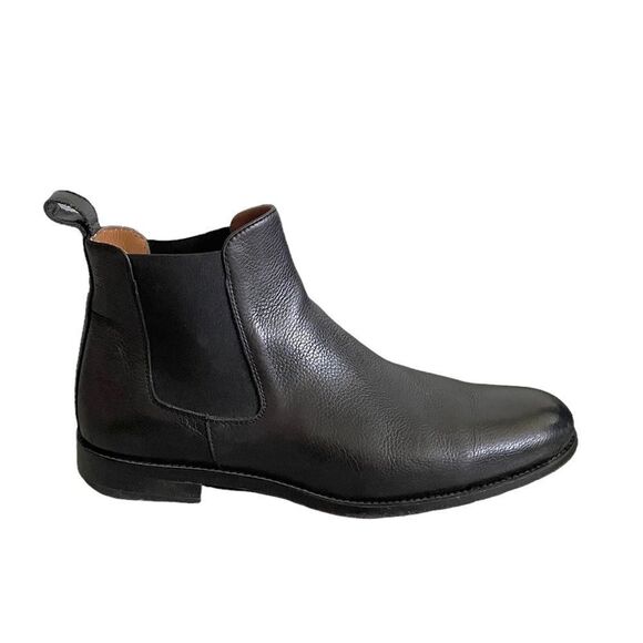 TAFT Men’s Leather Chelsea Ankle Boots Black 40 - Picture 10 of 16
